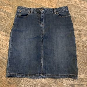 Talbots jean skirt